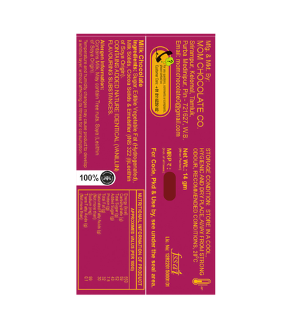 MOM's Love || Milk Chocolate Bar | 14 GM Each Pack